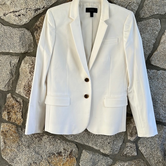 J. Crew Two Button White Blazer - Picture 2 of 9
